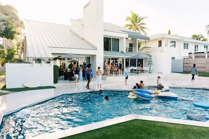 Birthday Pool Party at Private residence, Golden Beach — Birthday photography