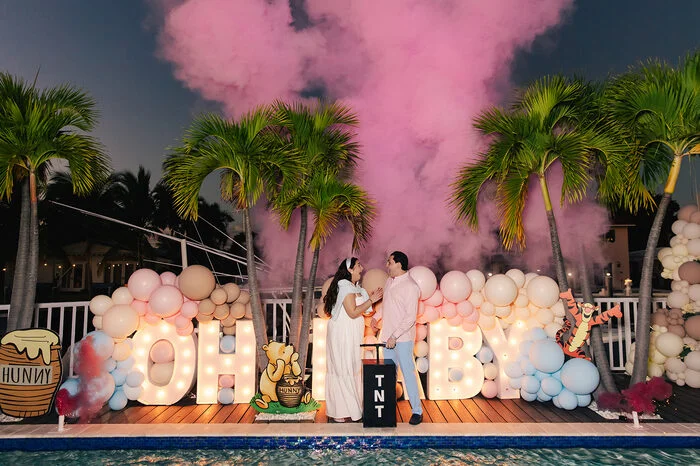 Gender Reveal Party at Private residence, Pompano Beach — Event photography