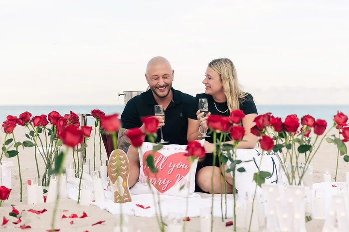 Proposal at Beach, Hollywood — Proposal photography