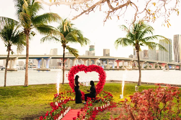 Proposal at Venetian Causeway Park, Miami Beach — Proposal photography